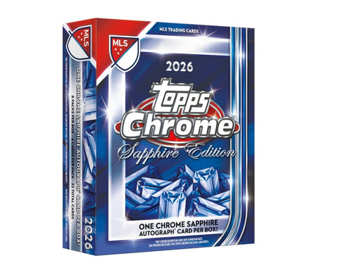 2026 Topps Chrome Sapphire Major League Soccer Hobby Box - underpaidcollectibles
