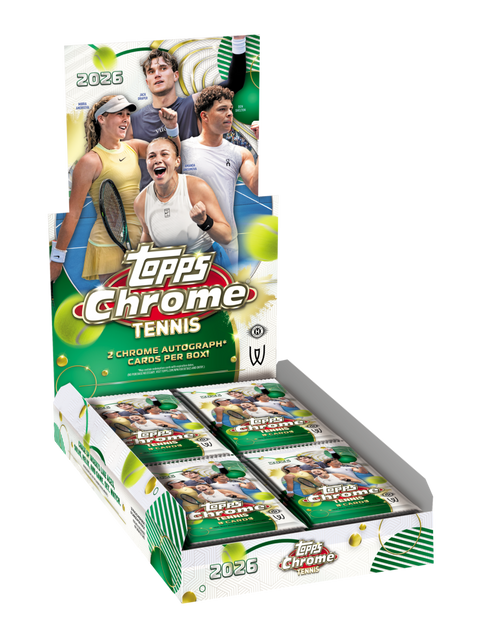 2026 Topps Chrome Tennis Hobby Box - underpaidcollectibles