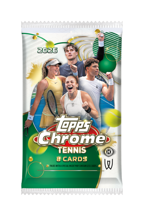 2026 Topps Chrome Tennis Hobby Pack - underpaidcollectibles