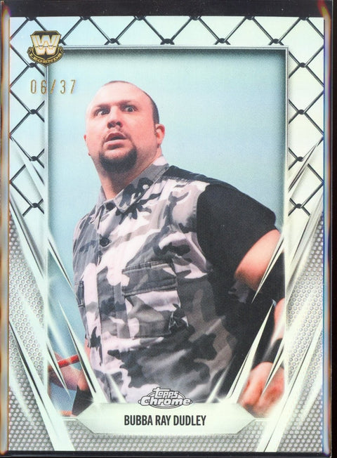 2026 Topps Chrome WWE Bubba Ray Dudley Steel Cage Refractor /37 - underpaidcollectibles