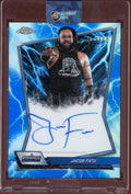 2026 Topps Chrome WWE Jacob Fatu Blue Brand Auto /150 - underpaidcollectibles