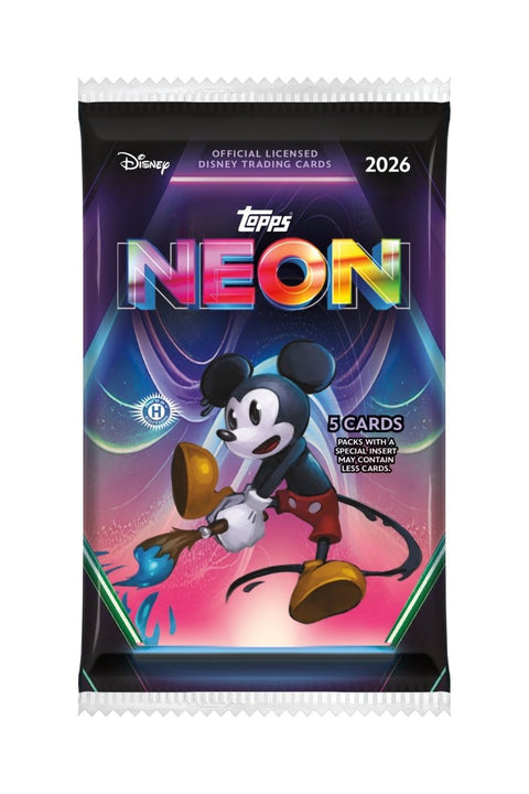 2026 Topps Disney Neon Hobby Pack - underpaidcollectibles