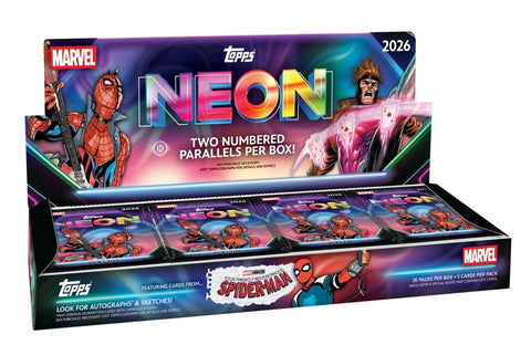 2026 Topps Marvel Neon Hobby Box - underpaidcollectibles