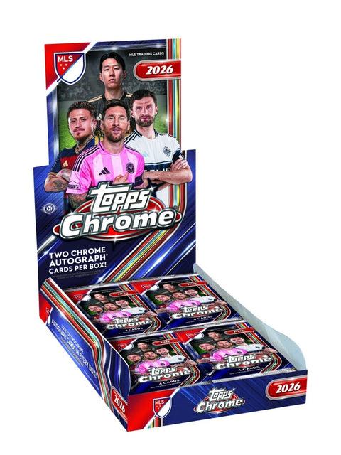 2026 Topps MLS Major League Soccer Chrome Hobby Box - underpaidcollectibles