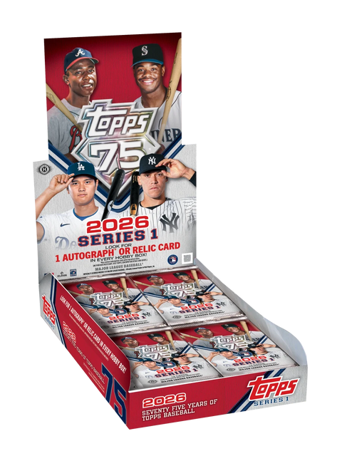 2026 Topps Series 1 Baseball Hobby Box - underpaidcollectibles