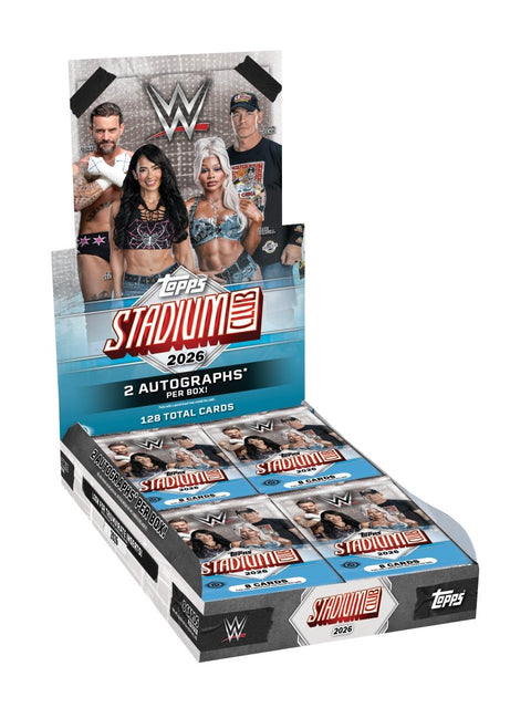 2026 Topps Stadium Club WWE Wrestling Hobby Box - underpaidcollectibles