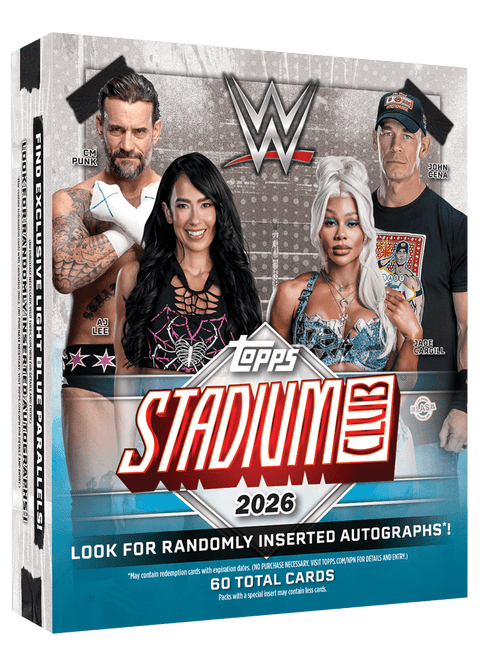2026 Topps Stadium Club WWE Wrestling Mega Box - underpaidcollectibles