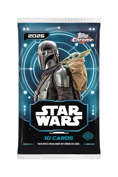 2026 Topps Star Wars Chrome Hobby Pack - underpaidcollectibles
