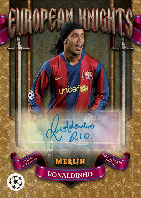 2024-25 Topps Chrome Merlin UEFA Club Competitions Soccer Hobby Pack