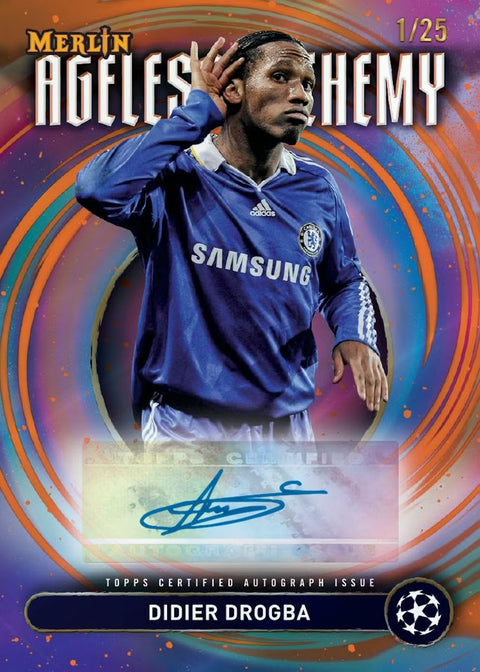 2024-25 Topps Chrome Merlin UEFA Club Competitions Soccer Hobby Pack