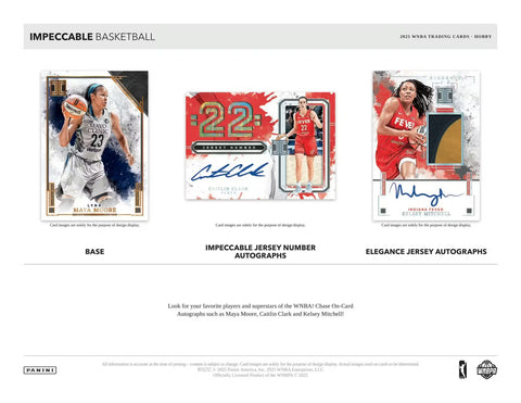2025 Panini Impeccable WNBA Basketball Hobby Box