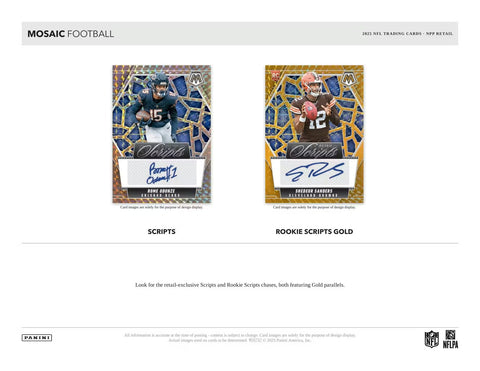 2025 Panini Mosaic Football Value Fat Pack Box