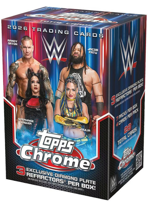 2026 Topps Chrome WWE Wrestling Value Blaster Box