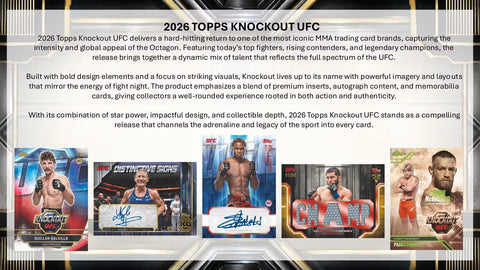 2026 Topps Knockout UFC Hobby Box