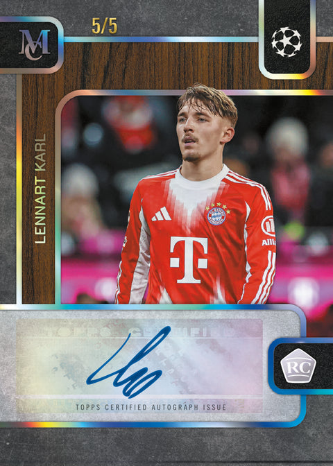2025-26 Topps Museum UEFA Club Competitions Soccer Hobby Box