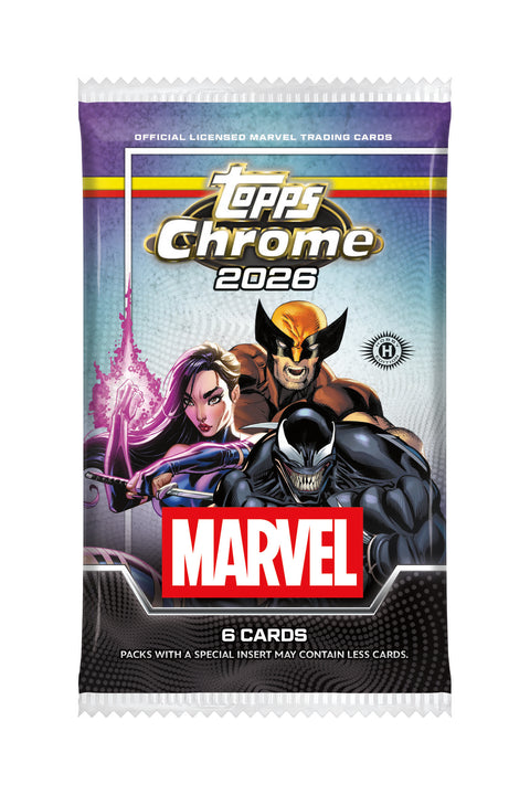 2026 Topps Marvel Comics Chrome Hobby Pack
