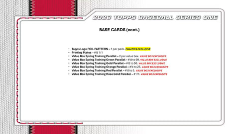2026 Topps Series 1 Baseball Hobby Box