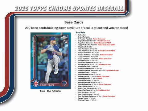2025 Topps Chrome Update Series Baseball Hobby Pack