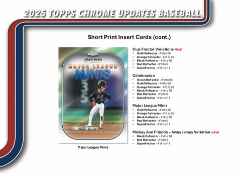 2025 Topps Chrome Update Series Baseball Hobby Pack