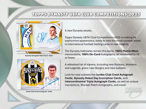 2024-25 Topps Dynasty UEFA Champions League Soccer Hobby Box