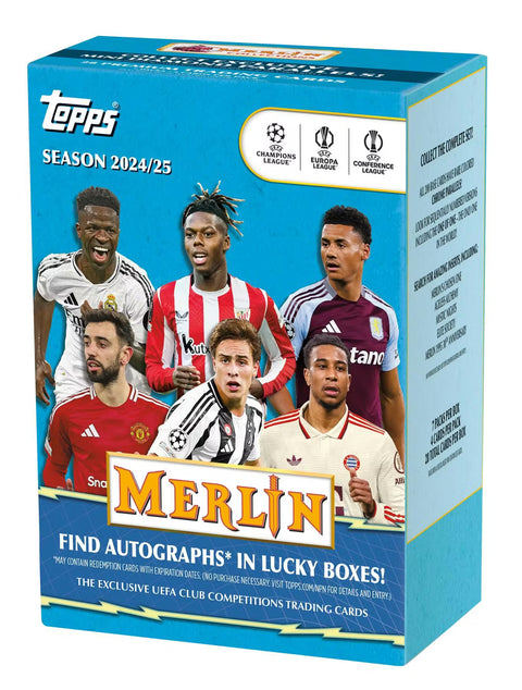 2024/25 Topps Chrome Merlin UEFA Club Competitions Soccer Blaster Box