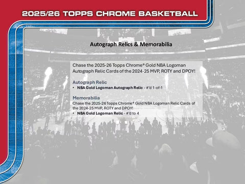 2025-26 Topps Chrome Basketball Hobby Jumbo Box