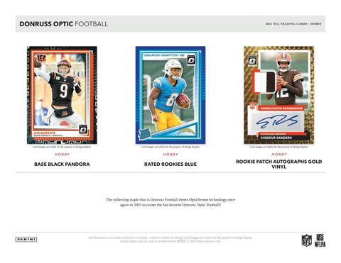 2025 Panini Donruss Optic Football Hobby Box