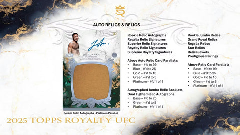 2025 Topps Royalty UFC Hobby Box