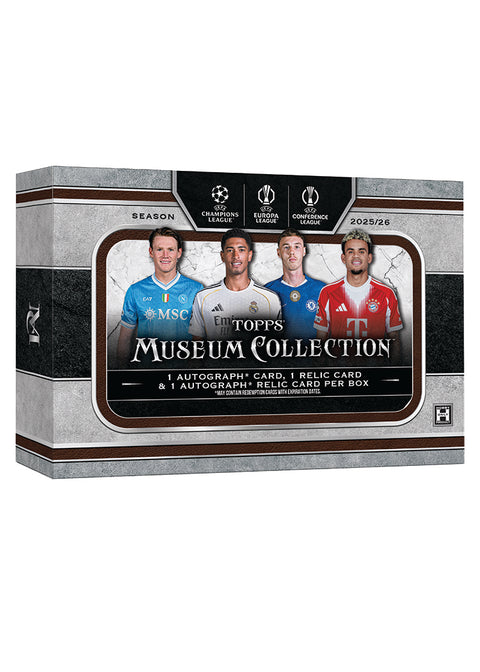 2025-26 Topps Museum UEFA Club Competitions Soccer Hobby Box