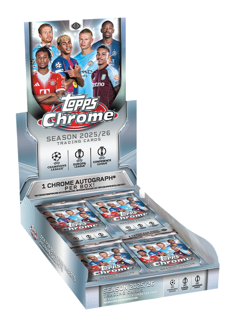 2025-26 Topps Soccer Chrome UCC UEFA Club Competitions Hobby Box