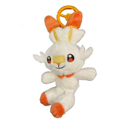Pokémon Hopplo (Scorbunny) Adventure Partners Plush Key Chain