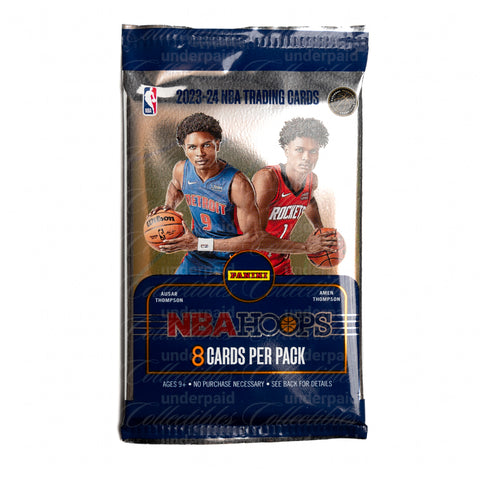 23-24 Panini NBA Hoops Basketball Hobby Pack (1 Pack)