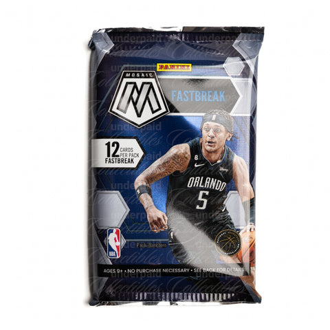 22-23 Panini NBA Mosaic Fast Break Basketball Pack (1 Pack)