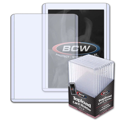BCW 3x4 Toploader Kartenhalter 168pt Thick Cards (10 Stück) - underpaidcollectibles