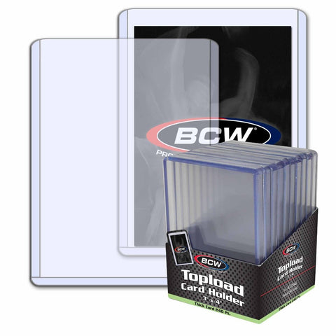 BCW 3x4 Toploader Kartenhalter 240pt Thick Cards (10 Stück) - underpaidcollectibles