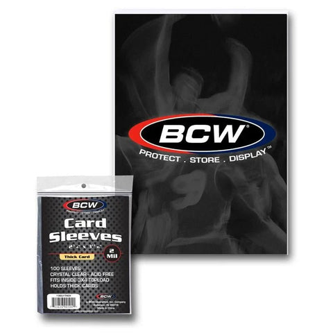 BCW Card Sleeves Thick Cards (100 Stück) - underpaidcollectibles