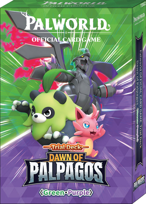 Palworld Trial Deck TD02 Dawn of Palpagos Green-Purple Verpackung