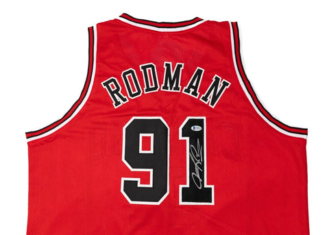 Dennis Rodman Autographed Custom Jersey Chicago Bulls - underpaidcollectibles