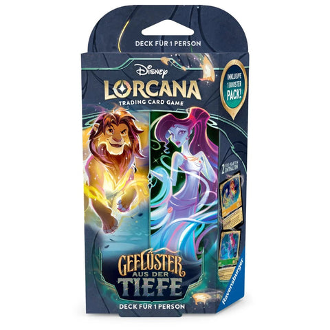 Disney Lorcana: Geflüster aus der Tiefe – Starter Deck Simba & Meg (DE) - underpaidcollectibles