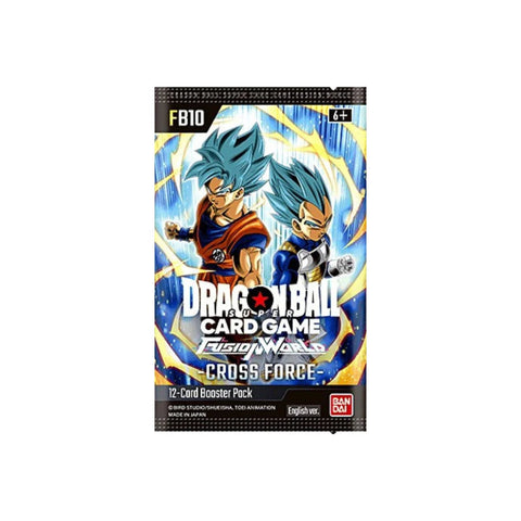 Dragon Ball Super Card Game Fusion World – Cross Force - Booster Pack FB-10 EN - underpaidcollectibles