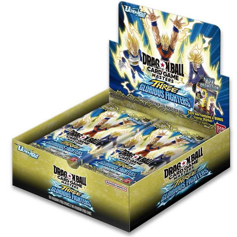 Dragon Ball Super Card Game Masters B30 Three Glorious Fighters Booster Display (EN) - underpaidcollectibles