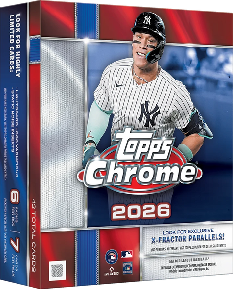 2026 Topps Chrome Baseball Mega Box