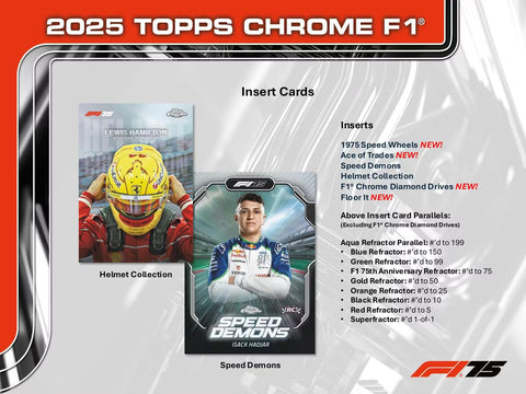 2025 Topps Chrome F1 Formula 1 Hobby Box
