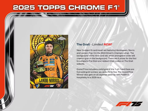 2025 Topps Chrome F1 Formula 1 Hobby Box