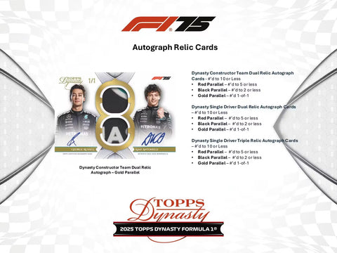 2025 Topps Dynasty F1 Formula 1 Hobby Box