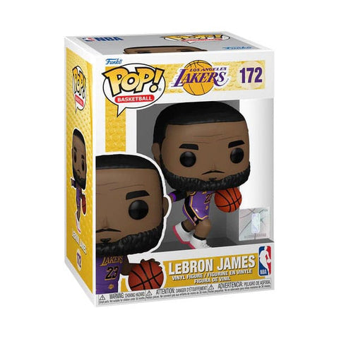 Funko POP! NBA: LeBron James Purple Uniform (Lakers) - 9cm - underpaidcollectibles