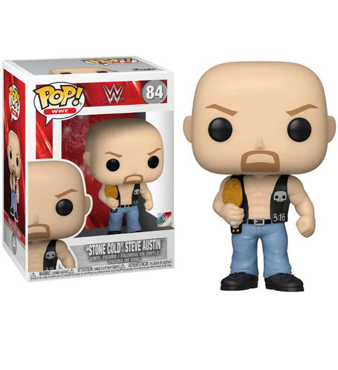 Funko POP! WWE - Stone Cold Steve Austin (mit Gürtel) 84 - underpaidcollectibles