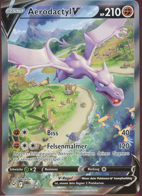 Pokémon TCG Aerodactyl V LOR 180 Verlorener Ursprung 180/196 DE