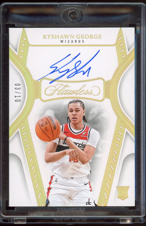 2024-25 Panini Flawless Basketball NBA Kyshawn George Gold /10 Rookie