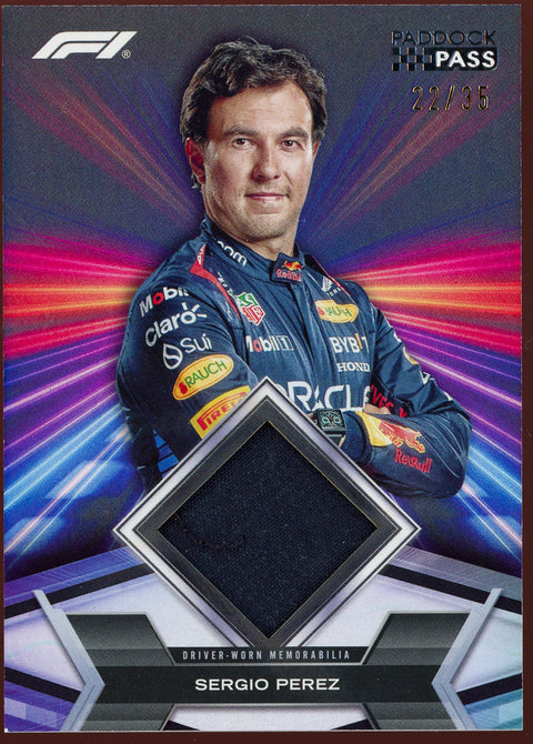 2024 Topps Paddock Pass Formula 1 Sergio Pérez Relic /35